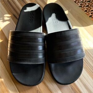 Adidas Men's Black Slide Sandals